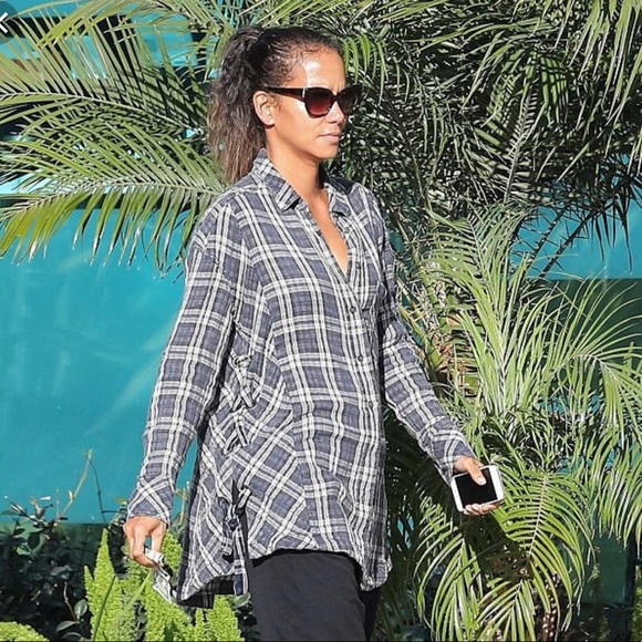 Free People Nordic Nights Plaid Flannel Top - Picture 2 of 8